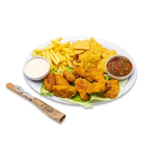 Alitas empanizadas